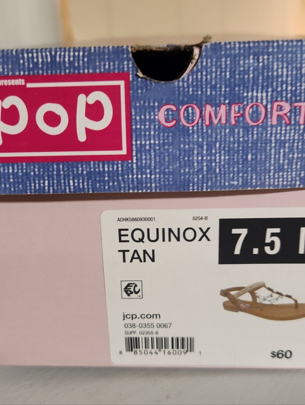 pop Equinox Tan Strappy Women’s Sandals